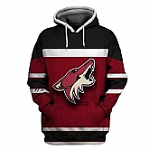 Coyotes Wine All Stitched Hooded Sweatshirt